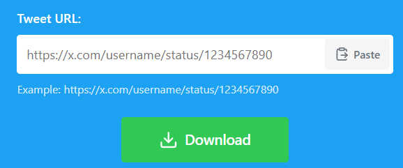 Paste & Click Download Button